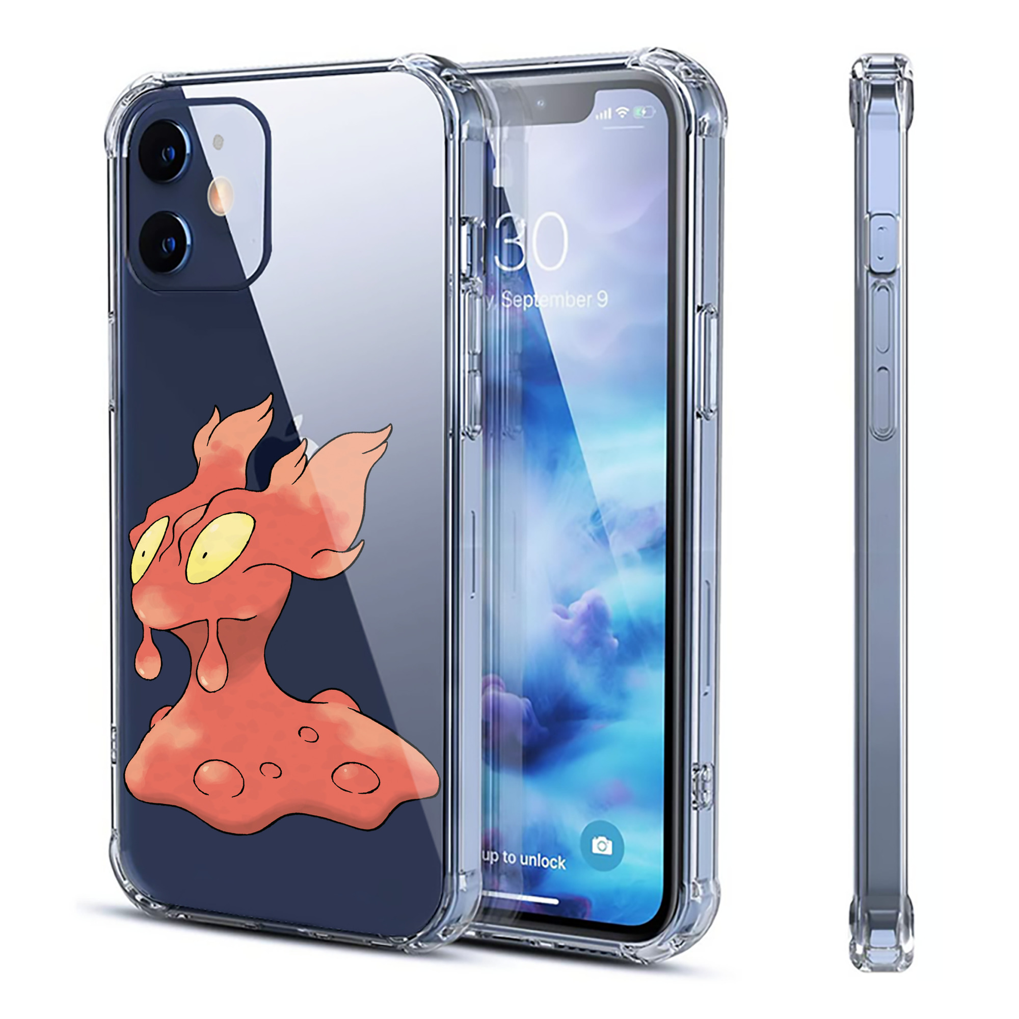 （画像用） ポケットモンスター Pokémon 【iPhone 12シリーズ対応】透明スマホケース（クリアソフトケース）